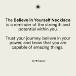 Believe In Yourself Chunky Chain Necklace Silver - Blanksn Jewellery-[motivational and inspirational Jewellery]- [beautiful Jewellery]