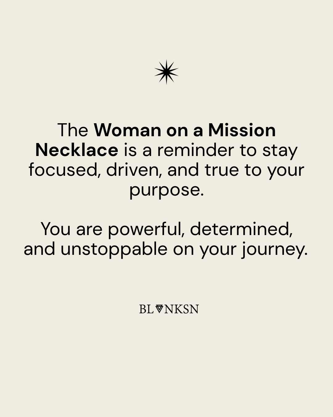 Woman on a Mission Chunky Chain Necklace Silver - Blanksn Jewellery-[motivational and inspirational Jewellery]- [beautiful Jewellery]