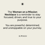 Woman on a Mission Chunky Chain Necklace Silver - Blanksn Jewellery-[motivational and inspirational Jewellery]- [beautiful Jewellery]