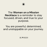 Woman on a Mission Chunky Chain Necklace Silver - Blanksn Jewellery-[motivational and inspirational Jewellery]- [beautiful Jewellery]