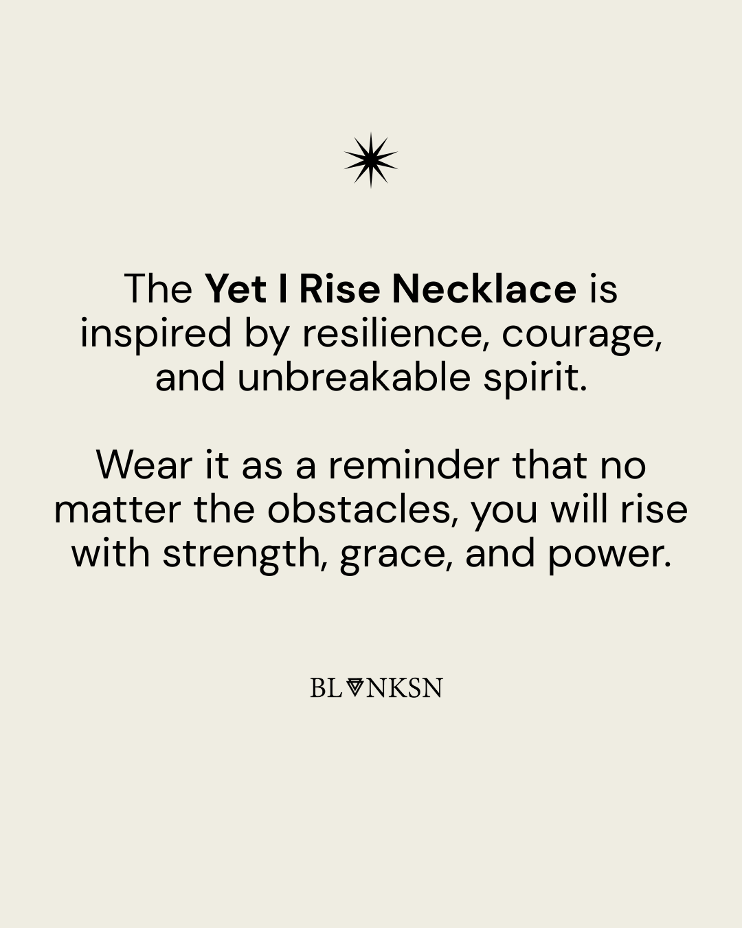 Yet I Rise Necklace Gold - Blanksn Jewellery-[motivational and inspirational Jewellery]- [beautiful Jewellery]