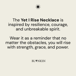 Yet I Rise Necklace Gold - Blanksn Jewellery-[motivational and inspirational Jewellery]- [beautiful Jewellery]
