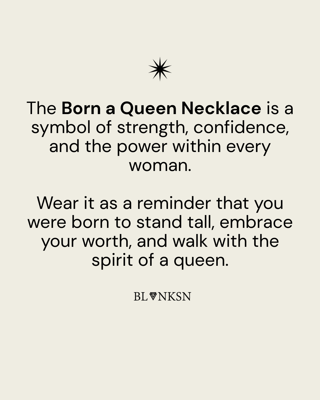 Born a Queen Necklace Silver - Blanksn Jewellery-[motivational and inspirational Jewellery]- [beautiful Jewellery]