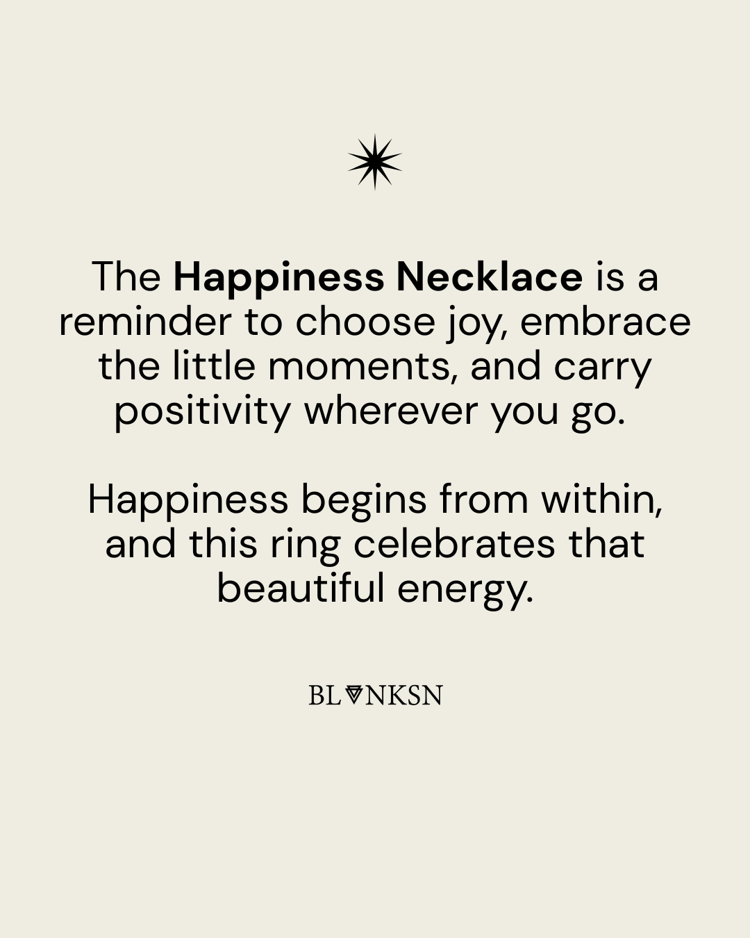 Happiness Triangle Bobble Chain Necklace Gold - Blanksn Jewellery-[motivational and inspirational Jewellery]- [beautiful Jewellery]