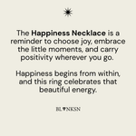 Happiness Triangle Bobble Chain Necklace Gold - Blanksn Jewellery-[motivational and inspirational Jewellery]- [beautiful Jewellery]
