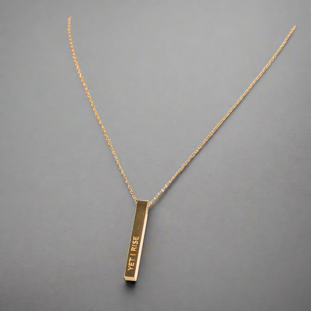 Yet I Rise Necklace Gold