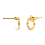 Unity Circle Studs Gold (925 Sterling Silver) | Inspirational Jewellery