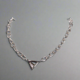 Woman on a Mission Chunky Chain Necklace Silver