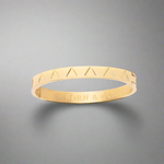 Born a Queen Triangle Bangle Gold | Inspirational Jewellery