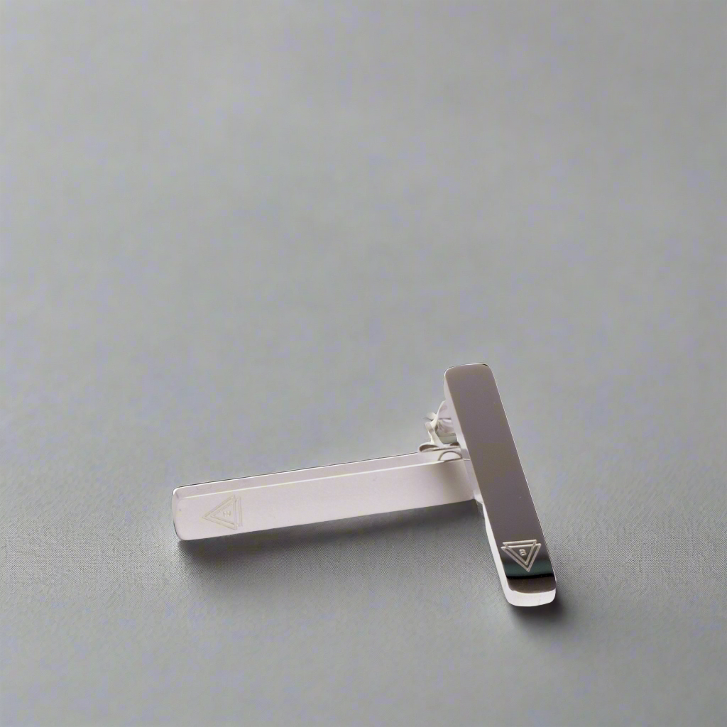 The 'I' Self Love Bar Drop Earrings Silver