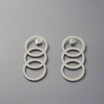 Unity Circle Drop Earrings Silver, [motivational and inspirational Jewellery], [beautiful Jewellery]
