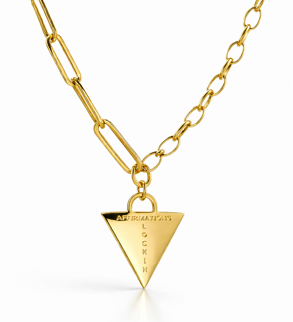 Chunky Gold Padlock Necklace [motivational and inspirational Jewellery], [beautiful Jewellery]