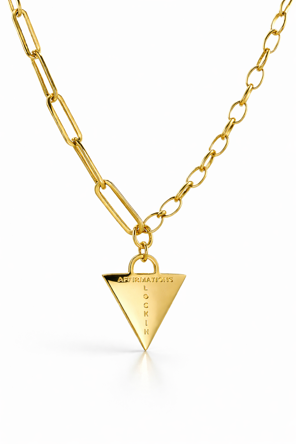 Chunky Gold Padlock Necklace [motivational and inspirational Jewellery], [beautiful Jewellery]