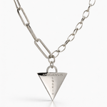 Chunky Silver Padlock Necklace [motivational and inspirational Jewellery], [beautiful Jewellery]