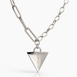 Chunky Silver Padlock Necklace [motivational and inspirational Jewellery], [beautiful Jewellery]