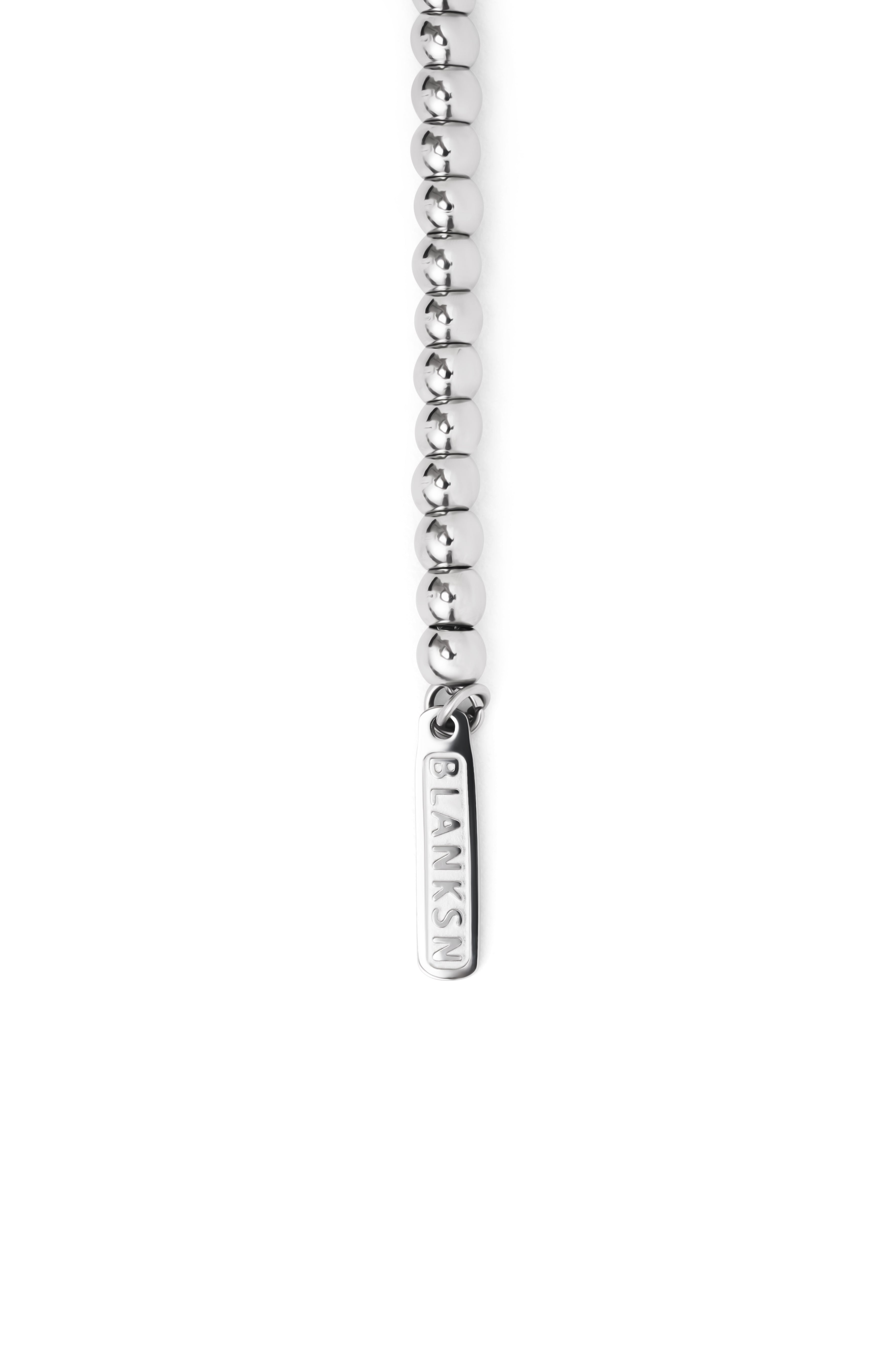Born a Queen Stainless Steel Beaded Necklace in Silver – A symbol of strength and empowerment. [Motivational and inspirational jewellery], [beautiful jewellery].