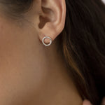 Unity Circle Studs Silver (925 Sterling Silver) | Inspirational Jewellery