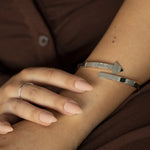 Faith Arrow Bangle Silver | Inspirational Jewellery