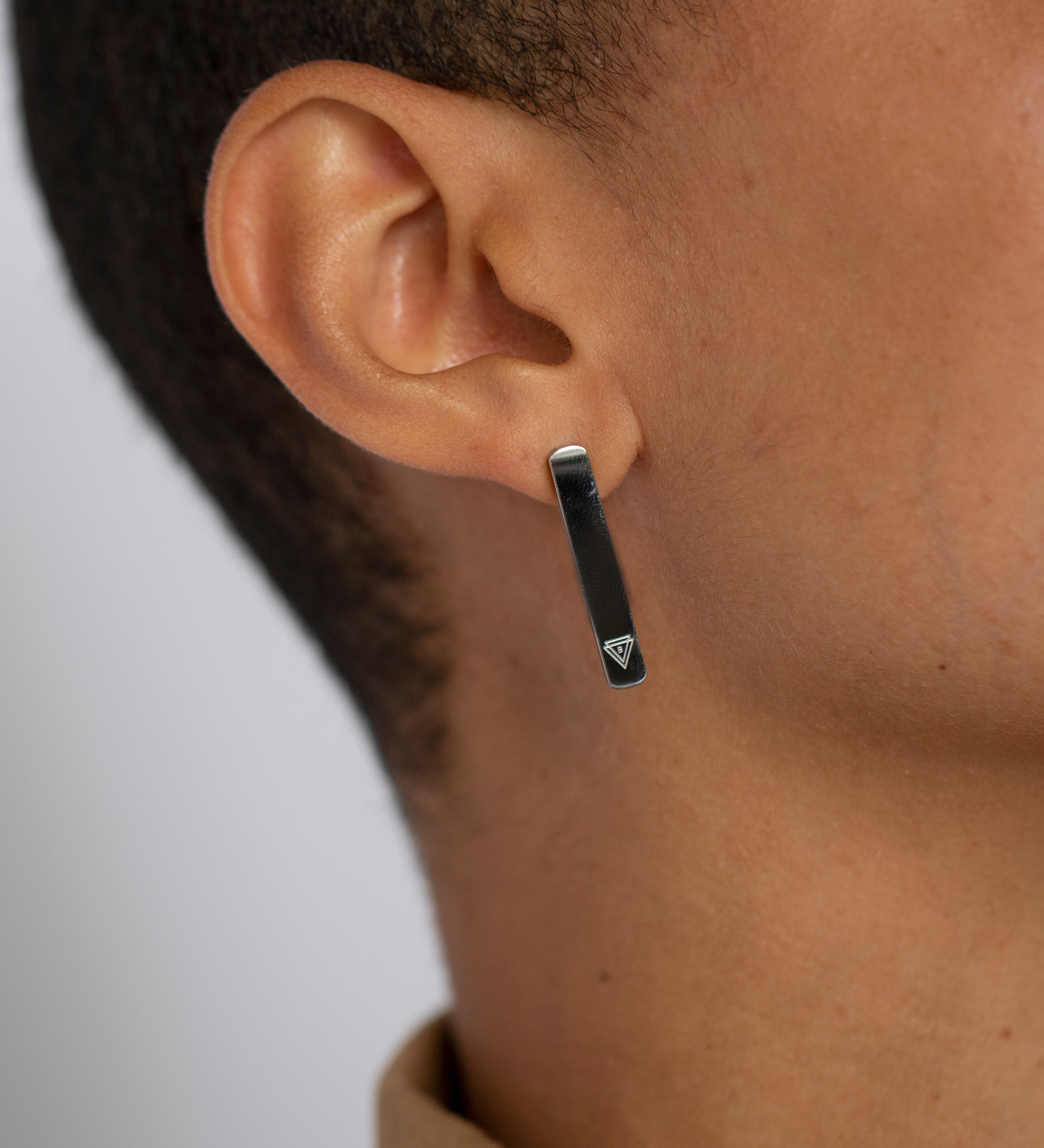 The 'I' Self Love Bar Drop Earrings Silver
