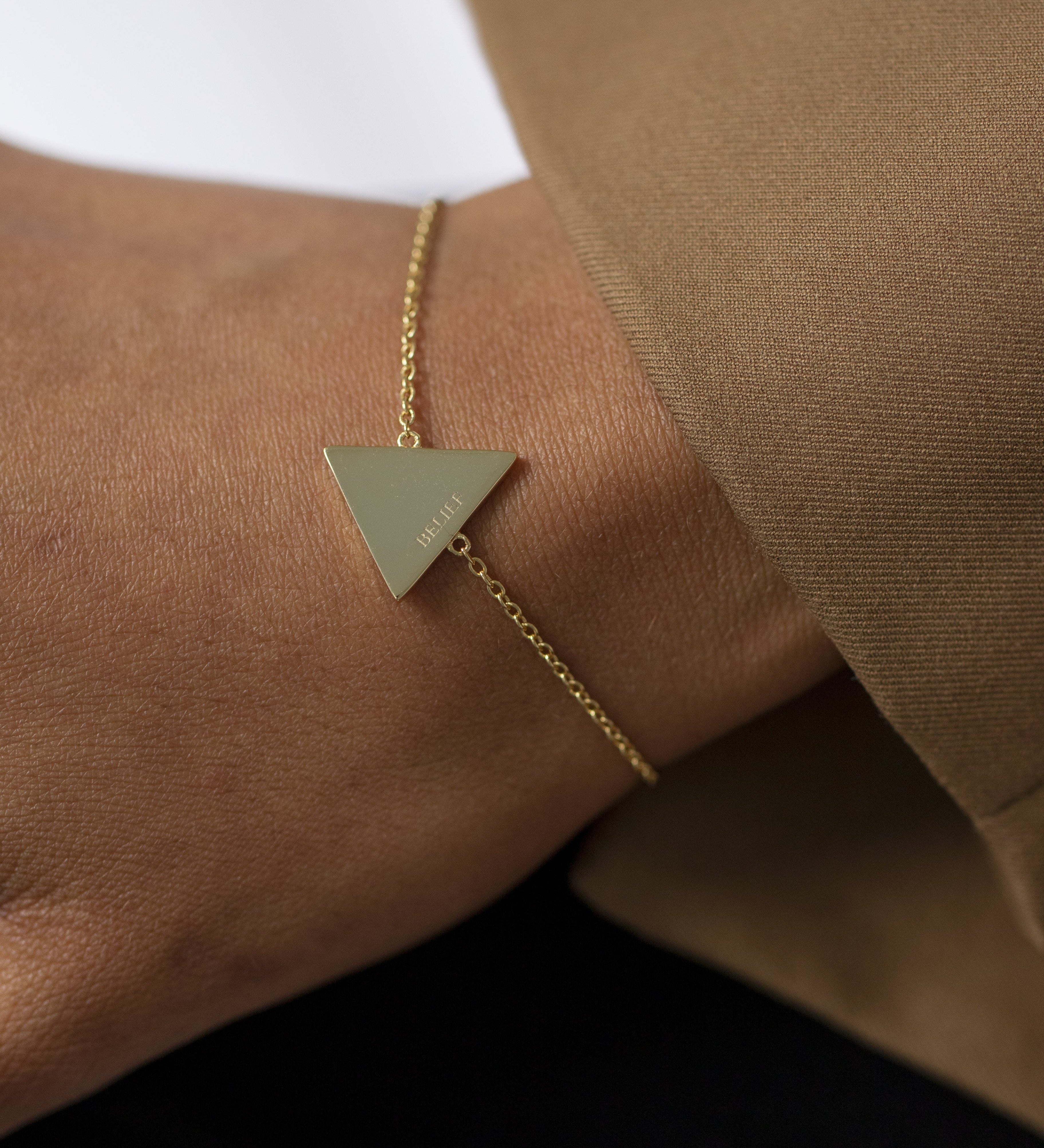 Have Belief Bracelet Gold (925 Sterling Silver) | Inspirational Jewellery