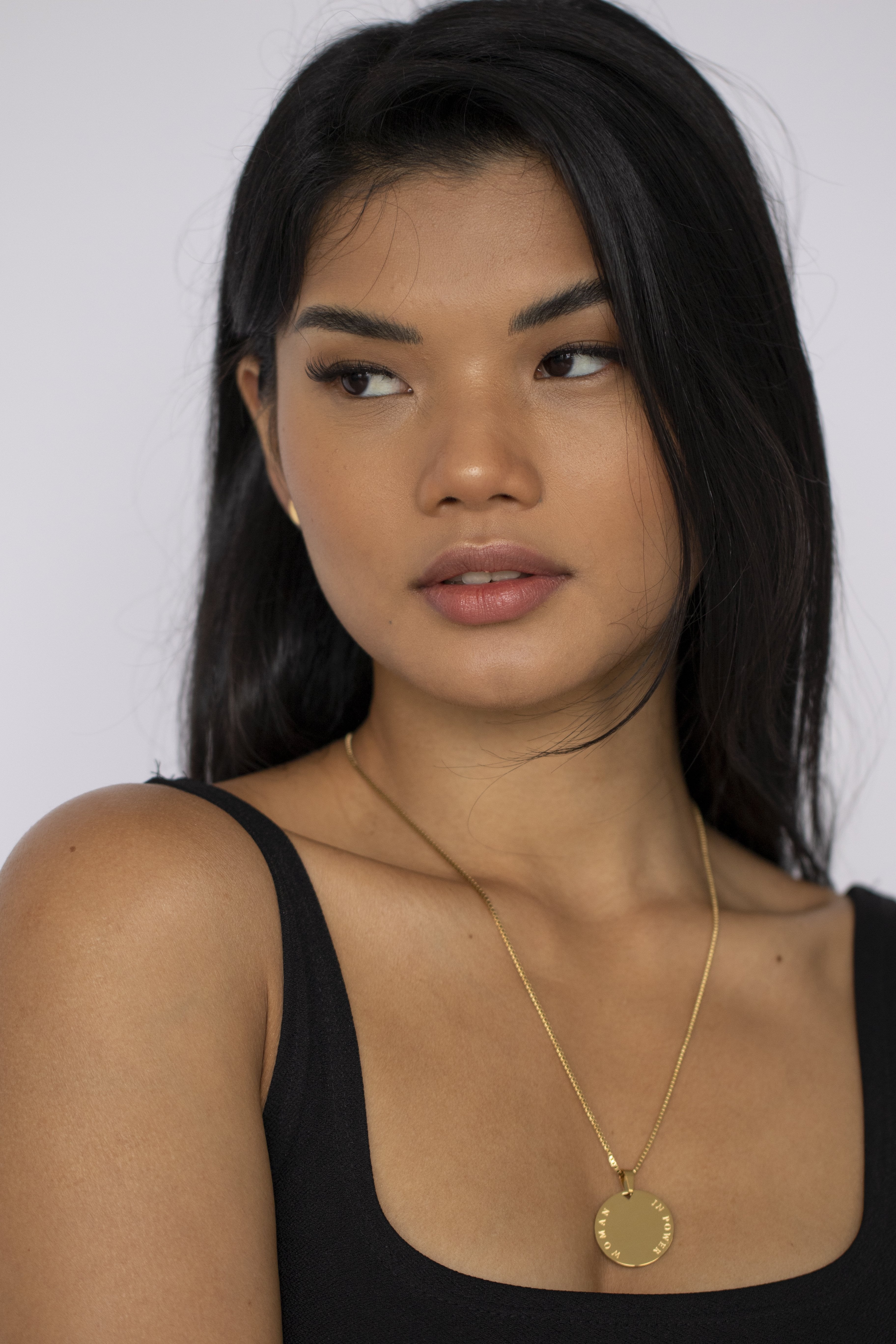 Woman In Power Necklace Gold | Inspirational Jewellery