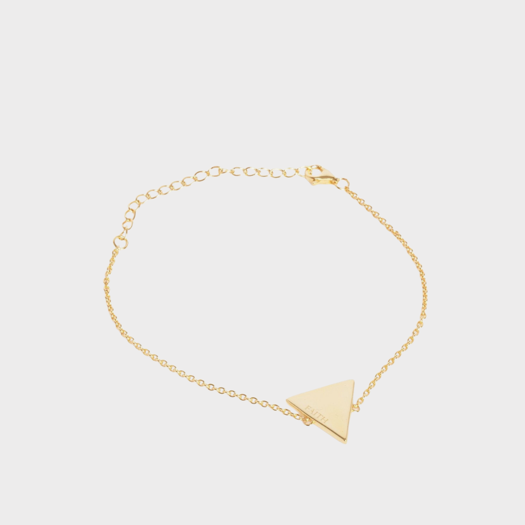 Have Faith Bracelet Gold (925 Sterling Silver) | Inspirational Jewellery
