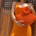 'FLAWLESS' Handcrafted Orange Beaded Bag - Blanksn Jewellery-[motivational and inspirational Jewellery]- [beautiful Jewellery]